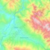 Mapa topográfico Cajaruro, altitud, relieve