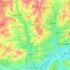 Mapa topográfico Broxtowe, altitud, relieve