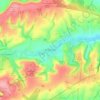 Mapa topográfico Bishopstone, altitud, relieve