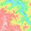 Mapa topográfico Huaro, altitud, relieve