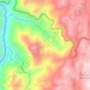Mapa topográfico La Josefina, altitud, relieve