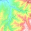 Mapa topográfico Chuga, altitud, relieve