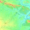 Mapa topográfico Kaniha, altitud, relieve