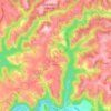 Mapa topográfico Assac, altitud, relieve