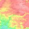 Mapa topográfico Diourbel, altitud, relieve