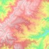 Mapa topográfico Roncesvalles, altitud, relieve