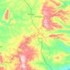 Mapa topográfico Parroquia El Anegado, altitud, relieve