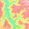 Mapa topográfico Chavinillo, altitud, relieve