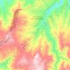 Mapa topográfico Las Pampas, altitud, relieve