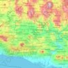 Mapa topográfico Río Lempa, altitud, relieve