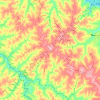 Mapa topográfico Altair, altitud, relieve