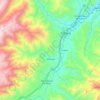 Mapa topográfico Sardinas, altitud, relieve