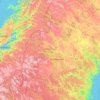 Mapa topográfico Provincia de Jämtland, altitud, relieve