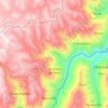 Mapa topográfico San Pedro de Pillao, altitud, relieve