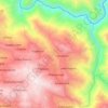 Mapa topográfico Kaquiabamba, altitud, relieve