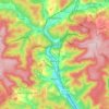 Mapa topográfico Obersinn, altitud, relieve