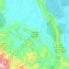 Mapa topográfico Reserva Comunal Yanesha, altitud, relieve