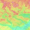 Mapa topográfico Urucará, altitud, relieve