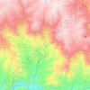 Mapa topográfico Omate, altitud, relieve