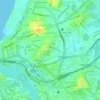 Mapa topográfico Aluthkade, altitud, relieve