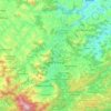 Mapa topográfico Nova Friburgo, altitud, relieve