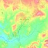 Mapa topográfico Barrafranca, altitud, relieve