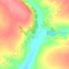 Mapa topográfico Kurulka, altitud, relieve