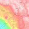 Mapa topográfico Amatenango del Valle, altitud, relieve