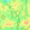 Mapa topográfico Pokrent, altitud, relieve