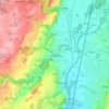 Mapa topográfico Berg, altitud, relieve