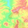 Mapa topográfico Porcuna, altitud, relieve