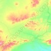 Mapa topográfico Ouled Slimane, altitud, relieve