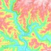 Mapa topográfico Muçum, altitud, relieve