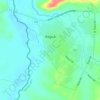 Mapa topográfico Aiguá, altitud, relieve