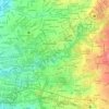 Mapa topográfico Mercedes, altitud, relieve