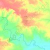 Mapa topográfico Oritupano, altitud, relieve