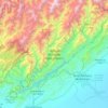 Mapa topográfico Parque Nacional Tapo-Caparo, altitud, relieve