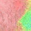Mapa topográfico དཀར་མཛེས 甘孜藏族自治州, altitud, relieve