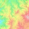 Mapa topográfico Sigchos, altitud, relieve