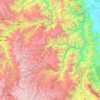 Mapa topográfico Pachitea, altitud, relieve