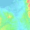 Mapa topográfico Butuan, altitud, relieve