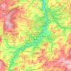 Mapa topográfico Plauen, altitud, relieve
