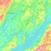 Mapa topográfico Otonabee–South Monaghan, altitud, relieve