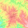 Mapa topográfico Batatais, altitud, relieve