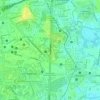 Mapa topográfico Borella, altitud, relieve