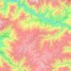 Mapa topográfico Curahuasi, altitud, relieve