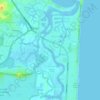 Mapa topográfico Mooloola River, altitud, relieve