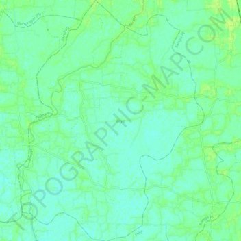 Mapa topográfico Koya, altitud, relieve