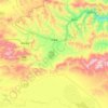 Mapa topográfico 红星乡, altitud, relieve