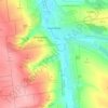 Mapa topográfico Нью-Йорк, altitud, relieve